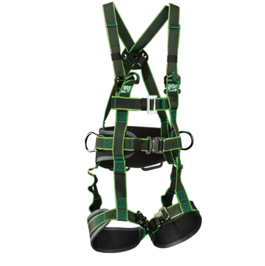 Harnais De Sécurité Intégral Anti-chute 5 Points - Pour Travaux En Hauteur, BTP, Toiture, élagage, Réglable (84-141cm), 2.3 Kg