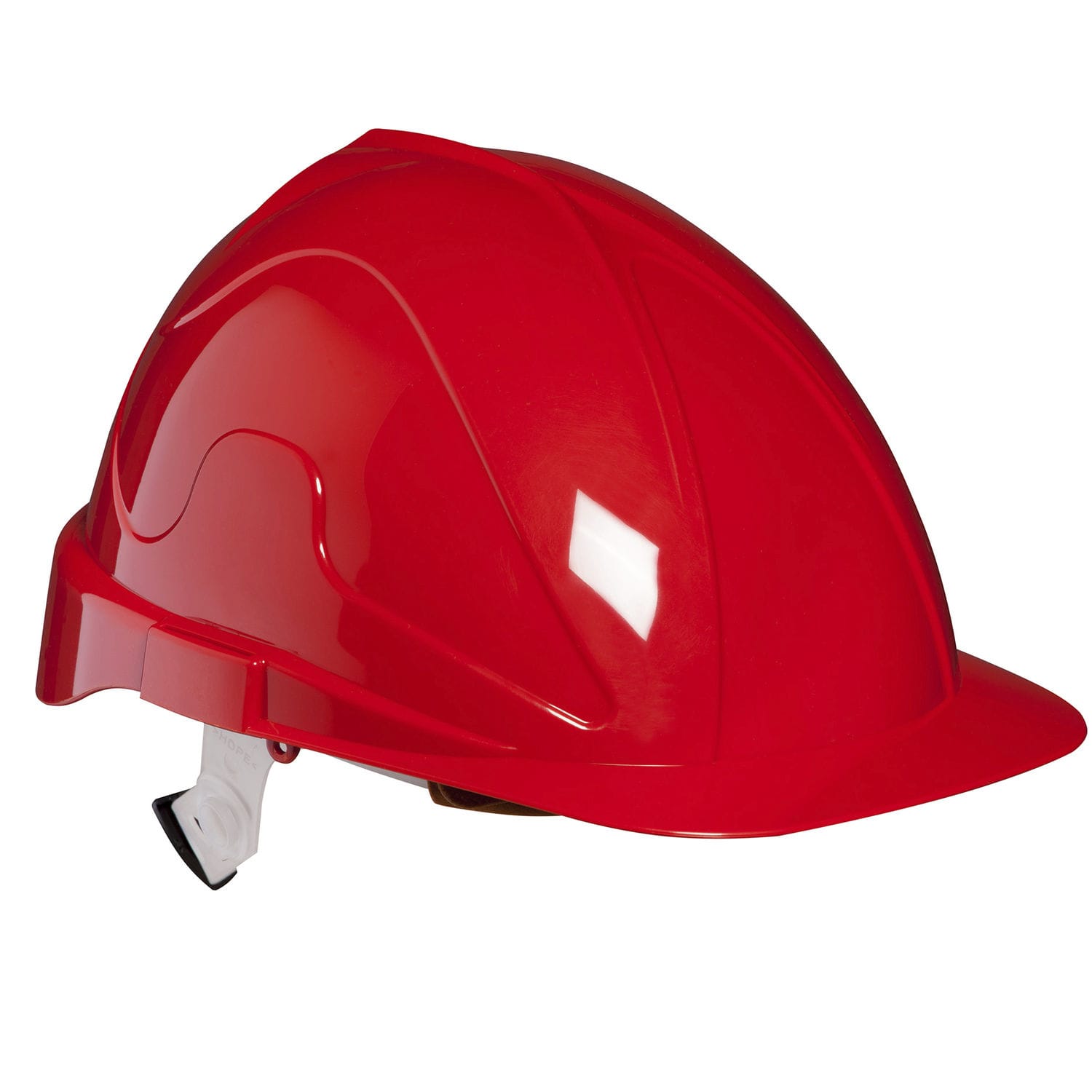 CASQUE DE CHANTIER ROUGE SERRAGE CRÉMAILLÈRE DELTA PLUS
